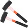 JOIKIT 2 PCS 4lb Sledge Hammer, Drilling Crack Hammer with Forged Steel Head and Fiberglass Handle Shock, Solid Construction for Demolition Work