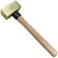 WEDO Brass Sledge Hammer 4.5lb, Double Face Brass Hammer with Wooden Handle,Strike Drilling Hammer, Club hammer, Crack Hammer, Brass Hammer, Die-Forged, Corrosion Resistant, 16" Length