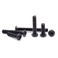 M8 x 60mm (15 pcs) Button Head Socket Cap Screws Bolts, Grade 10.9 Alloy Steel, Black Oxide Finish, Full Machine Thread
