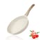 Vinchef Nonstick Frying Pan Anti Scratch,8 Inch Skillet Cast Aluminum Cookware, Induction Compatible White