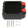 CPU Water Cool Radiator, G1/4 Thread 8 Row Tube 80MM High Density Fins Row Copper Tubes Radiator, Noiseless Water Cooling Liquid Heat Exchanger Kit