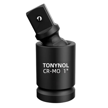 TONYNOL Universal Joint Swivel Socket Adapter 1" Drivers,U-Joint Drive CR-MO Impact Grad Wobble Socket Wrench Set