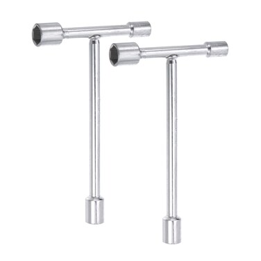 HARFINGTON 2pcs 3-Way Wrench, 8mm 10mm 12mm Socket T Handle for Repairing Bicycle, Automobile and DIY