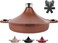 Non-Stick Frying Pan/Skillet 11", 3QT Tagine Pan, Aluminum Pans with Lid, Stove/Oven-to-Table Cookware, Dishwasher Safe&amp; Compatible with All Stovetops&iuml;&frac14;&circ;Terracotta&iuml;&frac14;&permil;