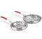 DELARLO Tri-ply Stainless Steel Frying Pan Set with Lid 8&quot; 12&quot; large Skillets Induction Chef&#39;s Pan,Pots and Pans Set Kitchen Cookware Set Dishwasher and Oven Safe