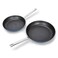 Kitchen Academy Induction Non Stick Frying Pans Set 2 Piece 9.5Inch &amp; 11Inch, Healthy Plasma Titanium Nonstick Skillet Set Suitable for All Stove, PFAS-Free, Oven Safe up to 550&acirc;&bdquo;&permil;