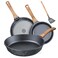 Non-stick Die-cast Deep Frying Pan Set Skillet Set Egg Omelette Pan (3)