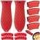 10Pcs Cast Iron Handle Cover, Silicone Hot Handle Holder, Heat Resistant Cast Iron Skillet Covers Potholder for Frying Pans and Griddles Kitchen Supplies