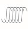 Astra Gourmet 7.5" Meat Hooks S-Hook Stainless Steel Meat Processing Butcher Hook Pot Racks S Hook Meat Hangers for Bacon Sausage Smokers - 6 Pack