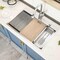 33 Drop in Kitchen Sink - GhomeG 33x22 inch 16 Gauge Stainless Steel Workstation Topmount Kitchen Sinks Single Bowl Drop In Kitchen Sinks Basin With R10 Round Corners