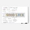 L&amp;O Goods Good Luck Signature Greeting Card   Large Good Luck Party Decorations Wall Art Poster for Men Or Women, Kids Or Adults   11x17 Inch (Unframed)