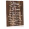 Yalikop House Warming Gifts New Home Bless This Home Wall Decor House Blessing Plaque Farmhouse Entryway Sign Wood Rustic Sign for Living Room Bedroom Homeowner Gift Decor(13.8 x 11 Inches,Brown)