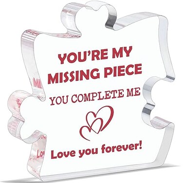 Valentines Day Gifts for Her Girlfriend Wife I Love You Gifts Valentines Day Decorations Wedding Anniversary Women Gifts for Girlfriend Wife Birthday Gifts for Sister Bestie Acrylic Decoration Plaque