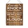 GUDIAO Dog Lovers Signs Wall Decor Rustic Do Not Knock or Ring Doorbell Dogs Will Bark Wooden Hanging Sign Decoration for Home Door 8 x 10