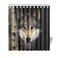 CTIGERS Animal Shower Curtain Cool Wolf Birch Tree Polyester Fabric Bathroom Decor 66 x 72 Inch