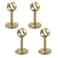 Antrader Stainless Steel Shower Curtain Wardrobe Closet Rod Holder Ceiling Mount Bracket 4 Pack, 25mm/1-Inch Dia., Gold