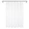 Mrs Awesome Waterproof Fabric Shower Curtain Liner, Suction Cups Included, Machine Washable Cloth Shower Curtain for Bathroom, 72 x 72 inch, White
