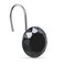 CHICTIE Black Shower Curtain Hooks Rings Crystal,Diamond Decorative Shower Curtain Hooks,Set of 12 Stainless Steel Rust-Proof Round Rhinestones Shower Rings Hangers for Bathroom