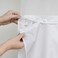 N&amp;Y HOME Waterproof Fabric Snap in Shower Curtain Liner Replacement with Magnets 70" x 54" - Removable &amp; Detachable to Wash - White, 70x54