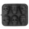Webake Skull Cake Pan Silicone Gelatin Cakelet Mold Skull Pizza Tin Baking Pan