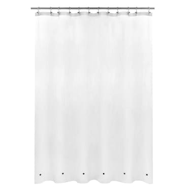 Mrs Awesome Long Shower Curtain Liner with 6 Magnets 72 x 78 inch, PEVA 8G Thick &amp; Heavy Duty Plastic Shower Curtain for Bathroom, Waterproof,72x78, Frost