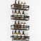 WOWBOX Shower Caddies 4 Pack - Adhesive Hanging Shower Shelf - Bathroom Organizers and Storage, No Drilling Stainless Shower Shelves for Home Decor, Bathroom Accessories