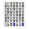 Shot Glass Display Case Wooden Cabinet Rack Holder Wall Mounted 56 Slots White Shadow Box Lockable with UV Protection Acrylic Glass Door Shot Glass Storage Display with Removable Shelves, 23.3"x18.74