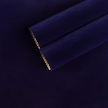 CHIHUT Self Adhesive Velvet Drawer Liner Roll Dark Blue Felt Fabric Velvet Flocking Liner for Jewelry Soft Velvet Wallpaper Peel and Stick Velvet Liner for Box Liner Craft Cabinets Shelf 17.7''x100''