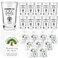 Roshtia 20 Sets Family Reunion Gifts Cheers to Family Tree Short Glasses Acrylic Shot Clear Glasses with Card and Organza Bags Family Gathering Party Supplies Family Reunion Favors for Families