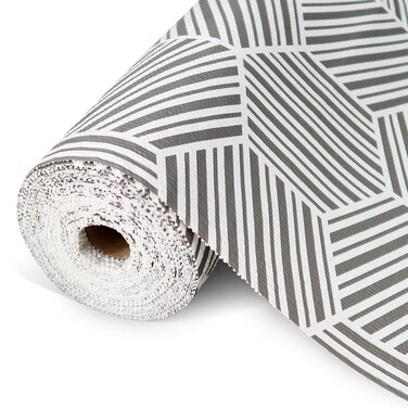 Shelf Liner Drawer Liner for Kitchen Cabinet, 11.8In x 20FT Non-Adhesive Slip Resistant Cabinet Liners, Thickened Strong Grip Waterproof Shelf Paper Protect Cupboard, Dresser, Bathroom Drawers, Gray