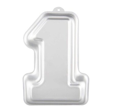 ZDYWY 10 Inch Number One 1 Shaped Aluminum 3D Baking Mould Cake Mold Tin Birthday Cake Pan - Number One 1