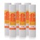 Con-Tact Brand Grip Premium Shelf Liner, Thick and Non-Adhesive Drawer Liner, Multi-Purpose and Easy to Use, 12" x 4', Bright White, Pack of 6