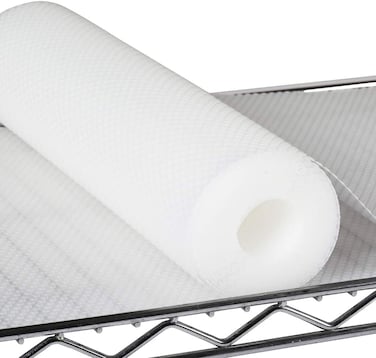 Pantry Shelf Liners for Wire Shelving - 1.2 MM Thick Easy to Cut Metal Liner - Clear Waterproof Plastic Drawer Liner - 10 Inch x 13 FT Translucent Kitchen Cabinet Mat for Heavy Duty Shelves