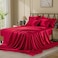 VCUSUELER Silk Like Satin Bed Sheets, 6-Piece Burgundy King Size Satin Sheets for Hair and Skin, Luxury Silky Bedding Set with Deep Pocket for Mattress (King, Burgundy)