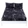 MAG Black Marble, Super Soft Microfiber Bed Sheet 4PC, Marble Bedding Sheet Set Included 1 Fitted Sheet with 2 Pillowcases, 14 Inches Deep (Twin, Black)