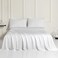 Sophia &amp; William 100% Tencel Lyocell Queen Sheet Set - 4 Pieces, Extra Soft and Cooling Bed Sheet Set Derived from Eucalyptus, White - with 2 Pillowcases &amp; 1 Deep Pocket Fitted Sheet