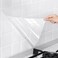 Snkxu Clear Contact Paper, Protection for Kitchen Backsplash Tiles, Cabinets, Walls, and Shelves. Waterproof and Oil-Proof Peel and Stick Covering(15.7X394 Inches)