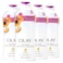 Olay Fresh Outlast Paraben Free Body Wash with Energizing Notes of Peach and Cherry Blossom, 22 fl oz, Pack of 4