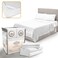 Abeero Home Full Size Bed Sheets Cooling - Luxury Hotel Sheet Set - Soft Sheets with Elastic Corner Straps - Deep Pocket Microfiber Bedsheets - Bedding Sheets &amp; Pillowcases - 4 PC (Full Size, White)