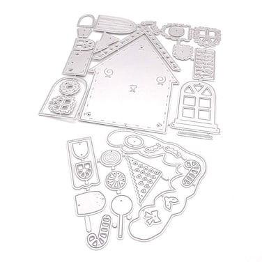 KSCRAFT Gingerbread House Builder Metal Cutting Dies Stencils for DIY Scrapbooking/Photo Album Decorative Embossing DIY Paper Cards