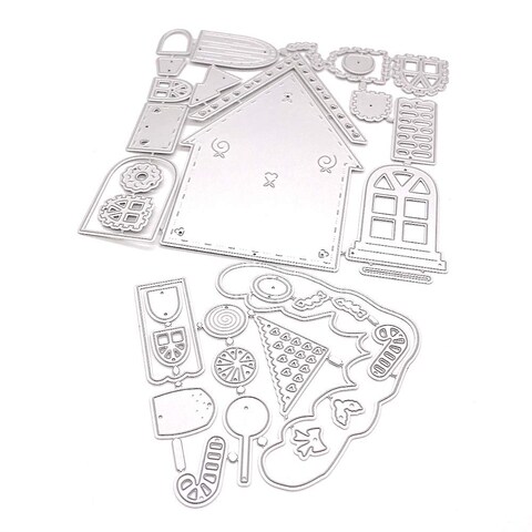 KSCRAFT Gingerbread House Builder Metal Cutting Dies Stencils for DIY Scrapbooking/Photo Album Decorative Embossing DIY Paper Cards