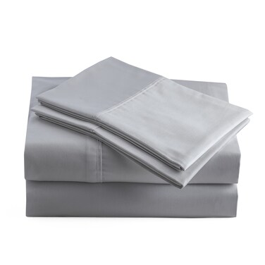 Peru Pima - 600 Thread Count Sateen - 100% Peruvian Pima Cotton - Queen Bed Sheet Set, Slate