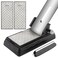Diamond Sharpening Stones with Honing Guide, Kalolary Knife Sharpener Stone with Non-Slip Base for Chisels Planes Sharpening Stone Set Fine/Coarse Diamond Sharpening Plate with Angle Guide (400/1000)