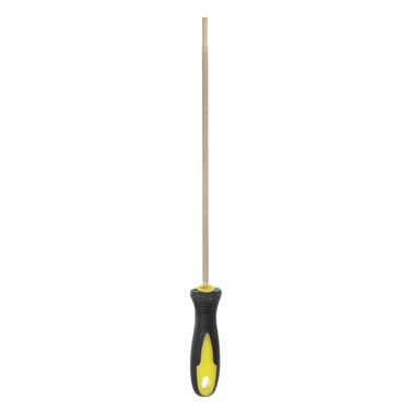 HARFINGTON Diamond Chainsaw File 5/32"(4mm) 80 Grits Round Cut Sharpen Rasp with Plastic Handle for Chain Saw Polishing