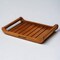 Vesta Homes Large Teak Wood Serving Tray for Home, Kitchen, Breakfast, Restaurant, Office Organizer, Dining Table   Premium wooden Trays  15*10*2.25 Inches   Handmade in India