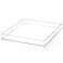 ATOZONE Extra Large Clear Acrylic Ottoman Tray with Cutout Handles 24x24 Inch Over-Sized King-Size Serving Tray Boot Organizer Decorative Tray for Living Room Bedroom,Bathroom and Kitchen Entryway