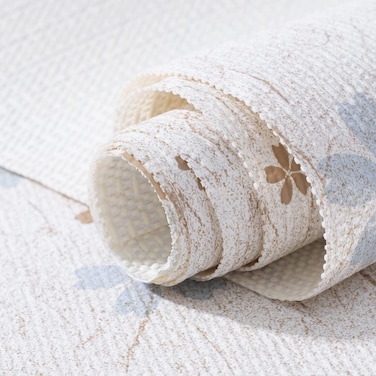 RAY STAR 12X120 Inch Shelf Liner for Kitchen Cabinets, Non-Adhesive Cabinet Liner Washable, PVC Drawer Liner for Dresser Non-Slip Bathroom (Floral)(1 Roll)