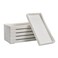 VCREATC 6 Packs Small White Mini Tray (8 inch x 4 inch) for Serving Accessory, Spa, Coffee, Drinks, Wine, Tea, Bar, Party, Seasoning, Perfume or Display Use.
