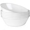 DELLING 1.3 Qt / 43 Oz Serving Bowls Set for Pasta, Salad and More - 6 Pack White Dishes