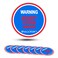 EVA LOGIK Home Warning Security System Stickers,Home Protection Warning,Round Door &amp; Window Alarm Decals, 2.8 X 2.8 Inch Vinyl Stickers-8 Pack